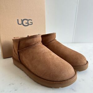 NIB UGG Classic Ultra Mini in Chestnut